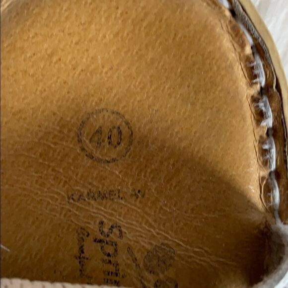 Spring Step Rustic White Leather Sandals Sz 10 - Picture 5 of 6